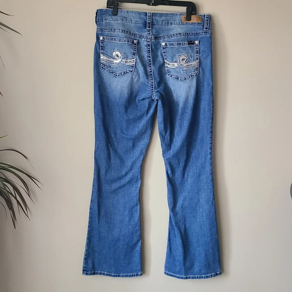Seven7 women's Jeans sz.16 wide leg ,emblished Pockets - Picture 3 of 13